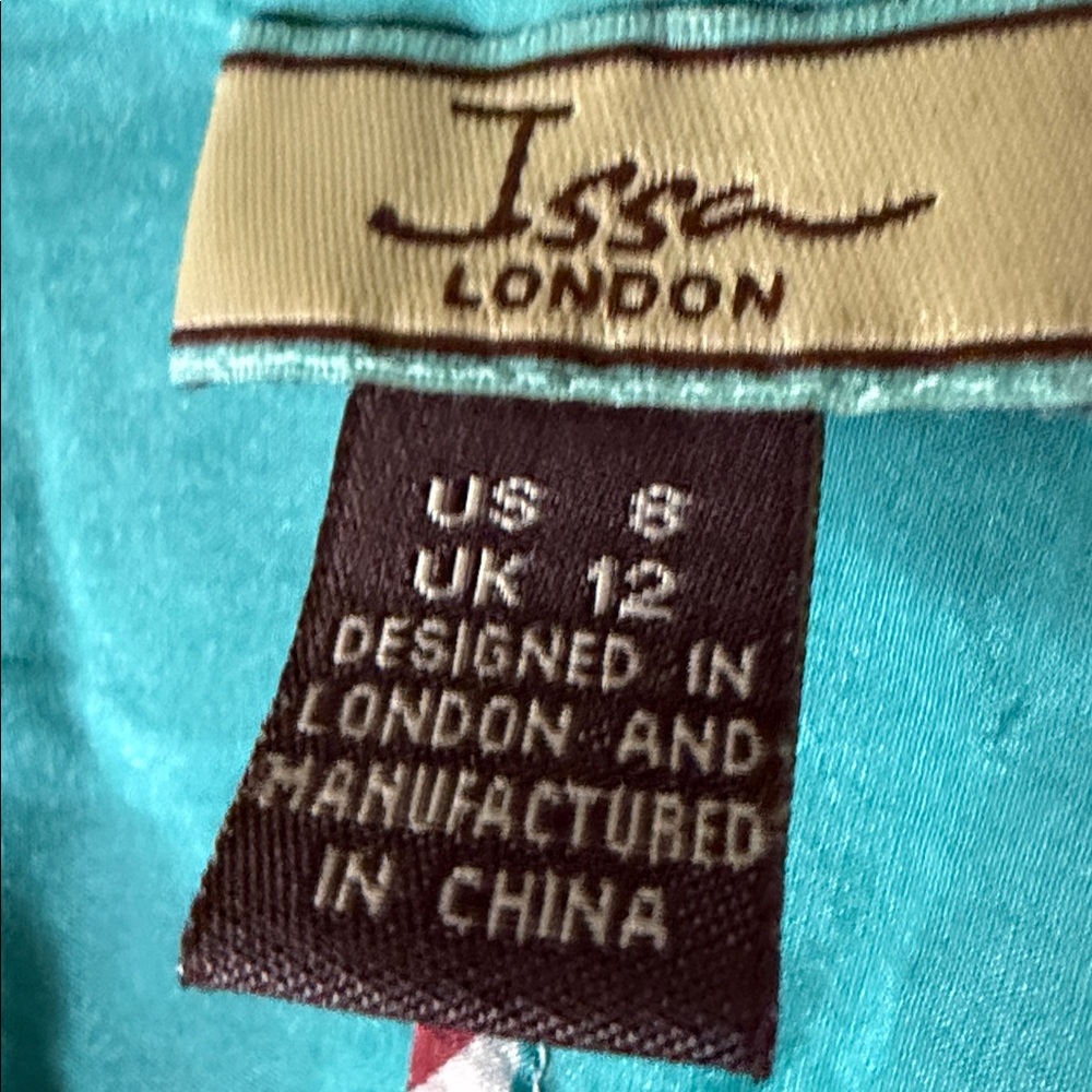 Issa London 100 percent silk tunic style Multicolor Geometric blouse - Picture 5 of 15